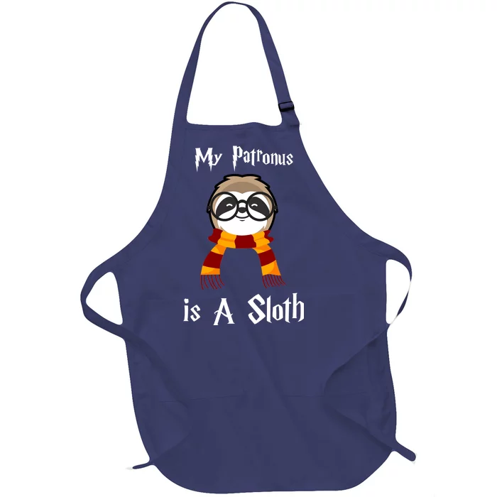 My Patronus Is A Sloth Full-Length Apron With Pocket