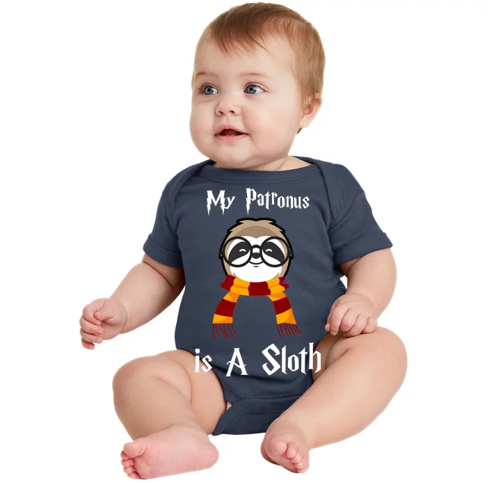 My Patronus Is A Sloth Baby Bodysuit