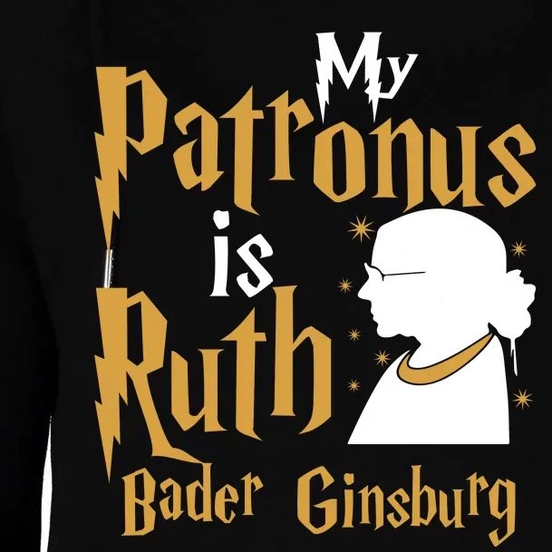 My Patronus Is Ruth Bader Ginsburg Womens Funnel Neck Pullover Hood