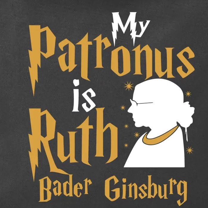 My Patronus Is Ruth Bader Ginsburg Zip Tote Bag