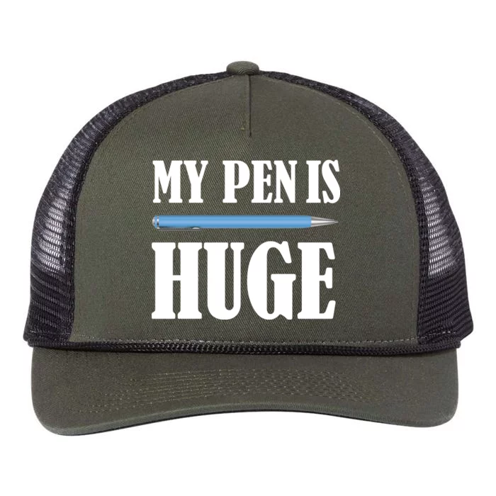 My Pen Is Huge Retro Rope Trucker Hat Cap