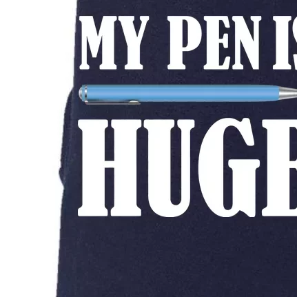 My Pen Is Huge Doggie 3-End Fleece Hoodie