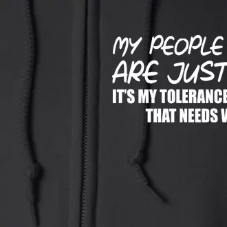 My People Skills Are Just Fine Funny Full Zip Hoodie