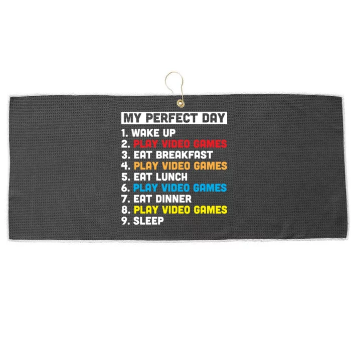 My Perfect Day Large Microfiber Waffle Golf Towel