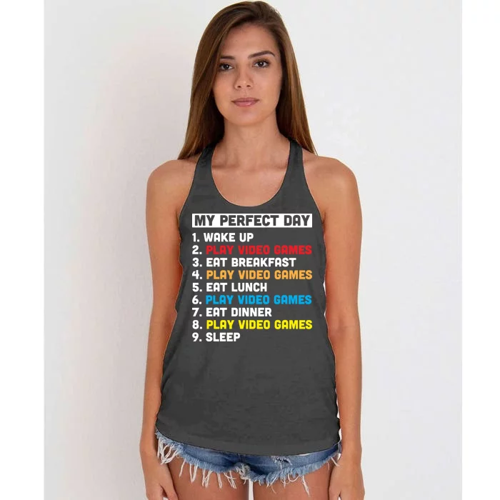 My Perfect Day Women's Knotted Racerback Tank