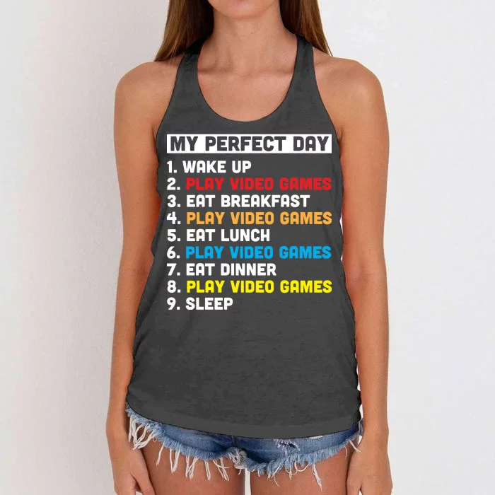 My Perfect Day Women's Knotted Racerback Tank