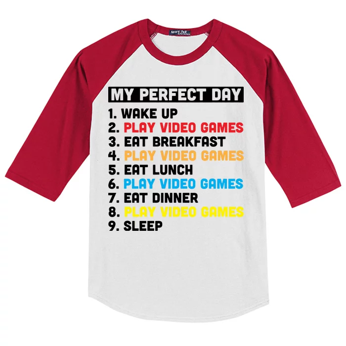 My Perfect Day Kids Colorblock Raglan Jersey