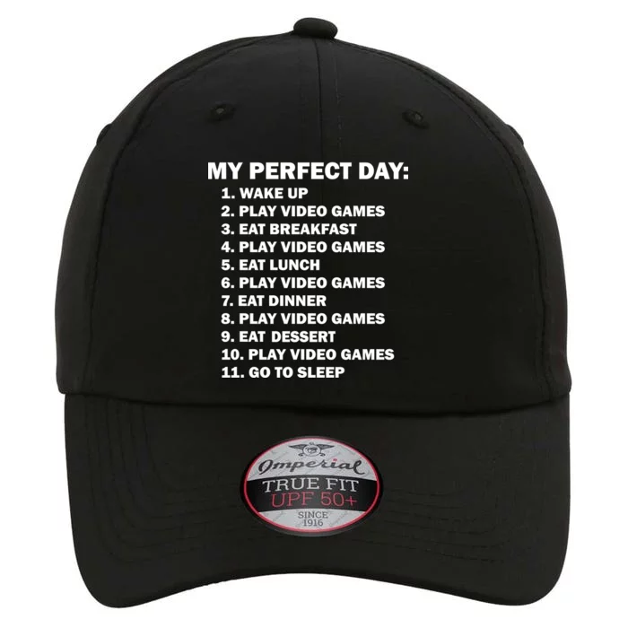 My Perfect Day Sleep Eat Play Video Games The Original Performance Cap