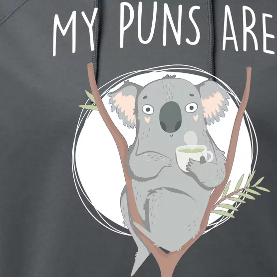 My Puns Are Koala Tea Performance Fleece Hoodie