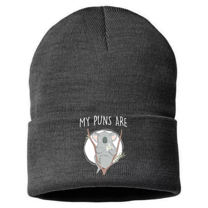 My Puns Are Koala Tea Sustainable Knit Beanie