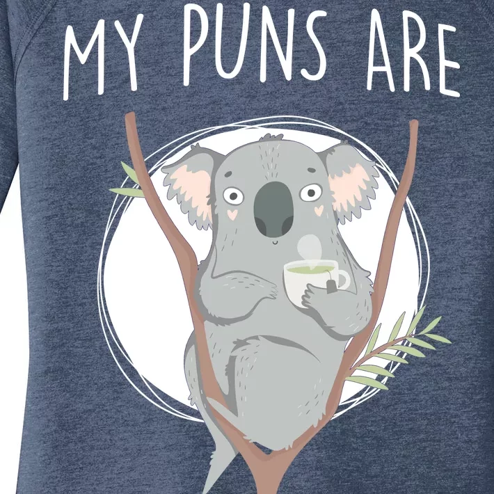 My Puns Are Koala Tea Women's Perfect Tri Tunic Long Sleeve Shirt