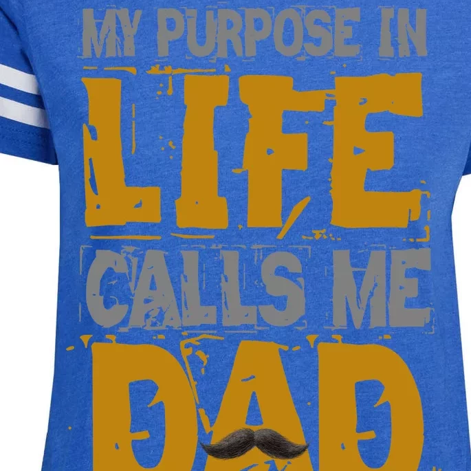 My purpose in life - calls me Dad Enza Ladies Jersey Football T-Shirt