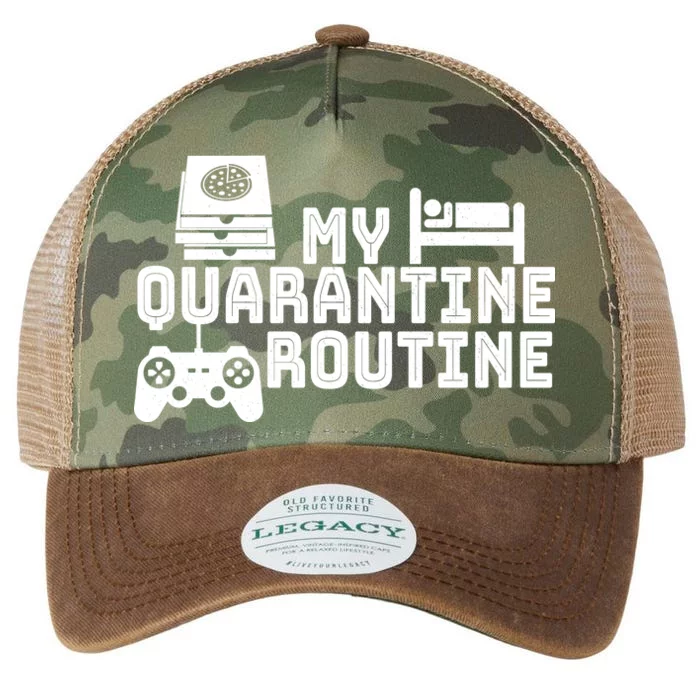 My Quarantine Routine Legacy Tie Dye Trucker Hat