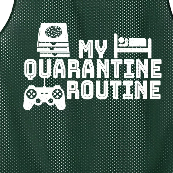 My Quarantine Routine Mesh Reversible Basketball Jersey Tank