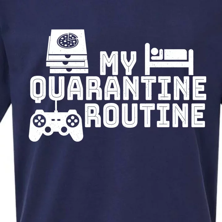 My Quarantine Routine Sueded Cloud Jersey T-Shirt