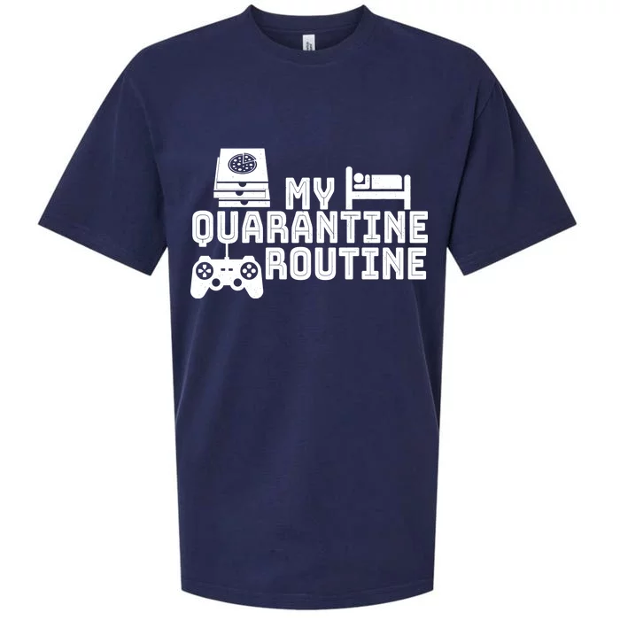 My Quarantine Routine Sueded Cloud Jersey T-Shirt