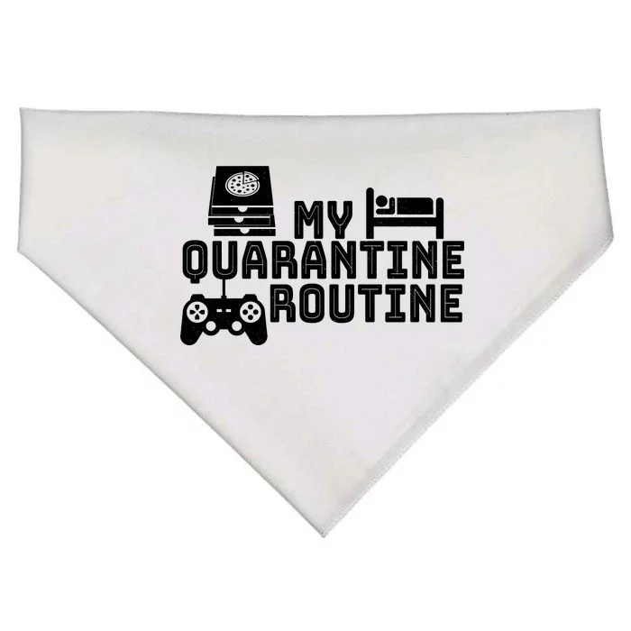 My Quarantine Routine USA-Made Doggie Bandana