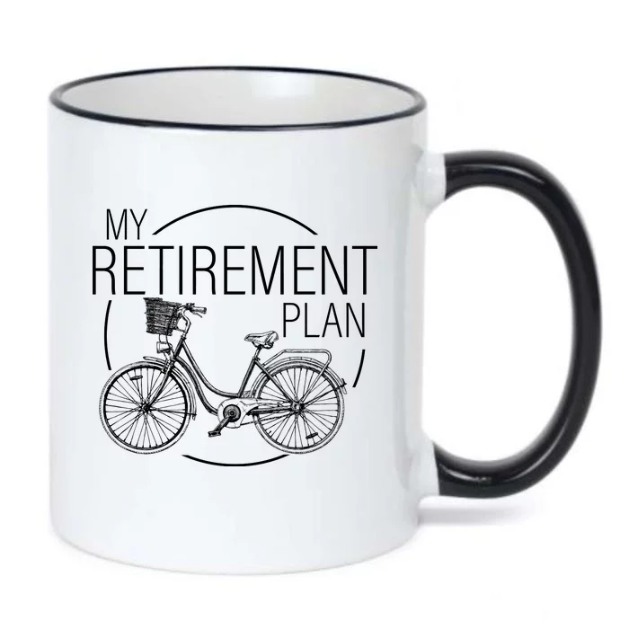 My Retirement Plan Cycling Black Color Changing Mug