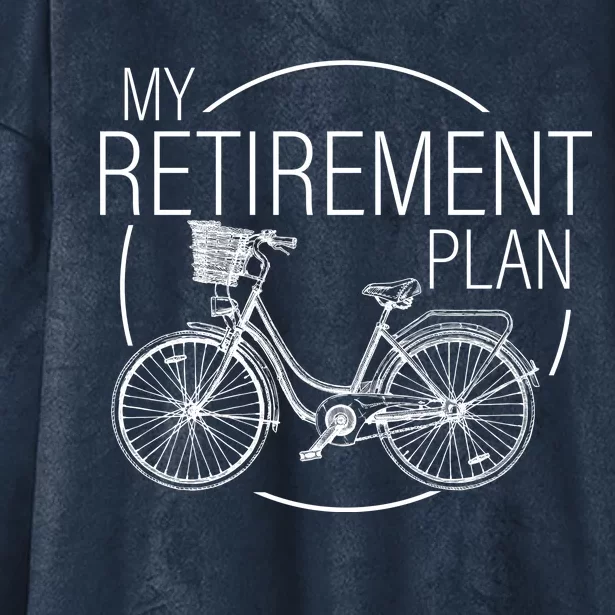 My Retirement Plan Cycling Hooded Wearable Blanket