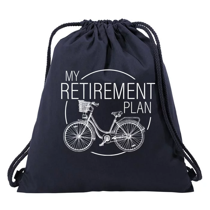 My Retirement Plan Cycling Drawstring Bag