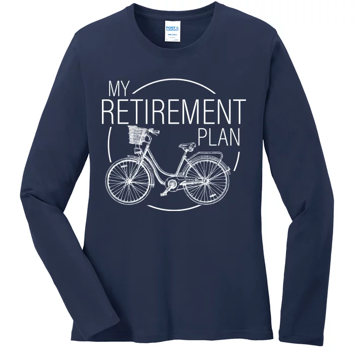 My Retirement Plan Cycling Ladies Long Sleeve Shirt