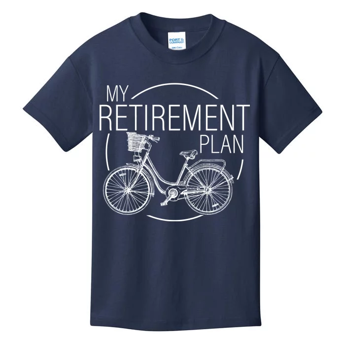 My Retirement Plan Cycling Kids T-Shirt