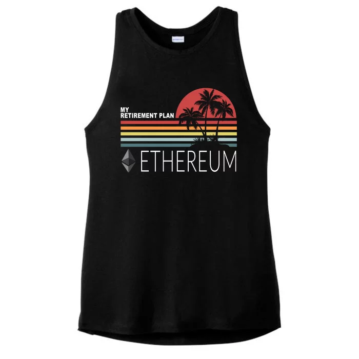 My Retirement Plan Ethereum Ladies Tri-Blend Wicking Tank