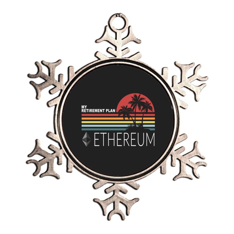 My Retirement Plan Ethereum Metallic Star Ornament