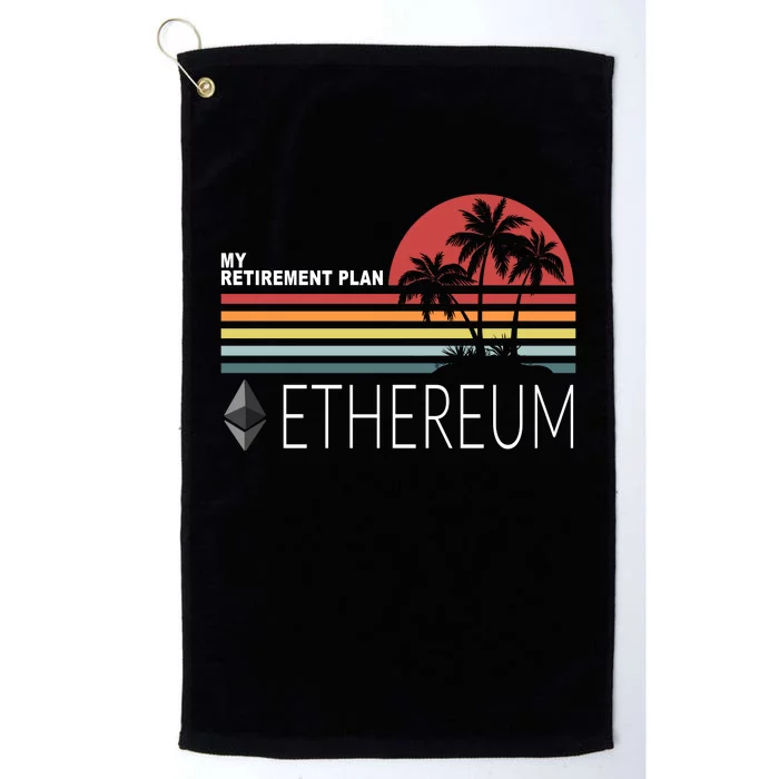 My Retirement Plan Ethereum Platinum Collection Golf Towel