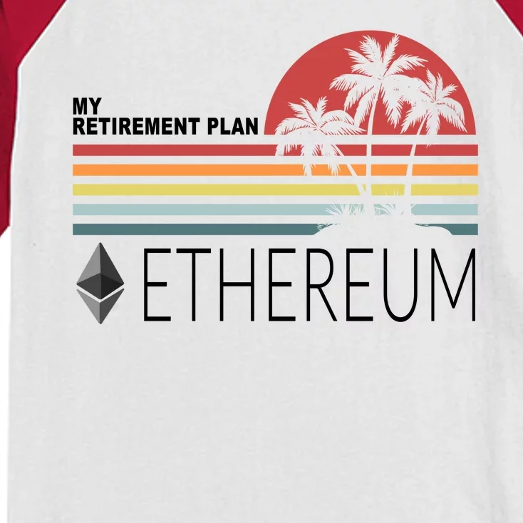 My Retirement Plan Ethereum Kids Colorblock Raglan Jersey