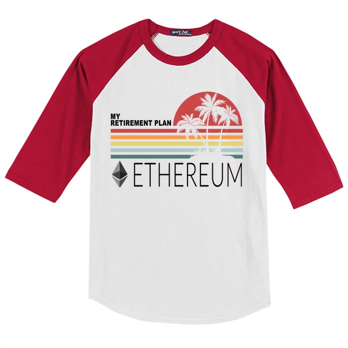 My Retirement Plan Ethereum Kids Colorblock Raglan Jersey