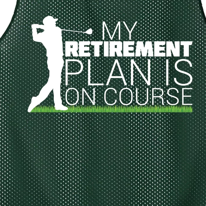 My Retirement Plan Is On Course Mesh Reversible Basketball Jersey Tank