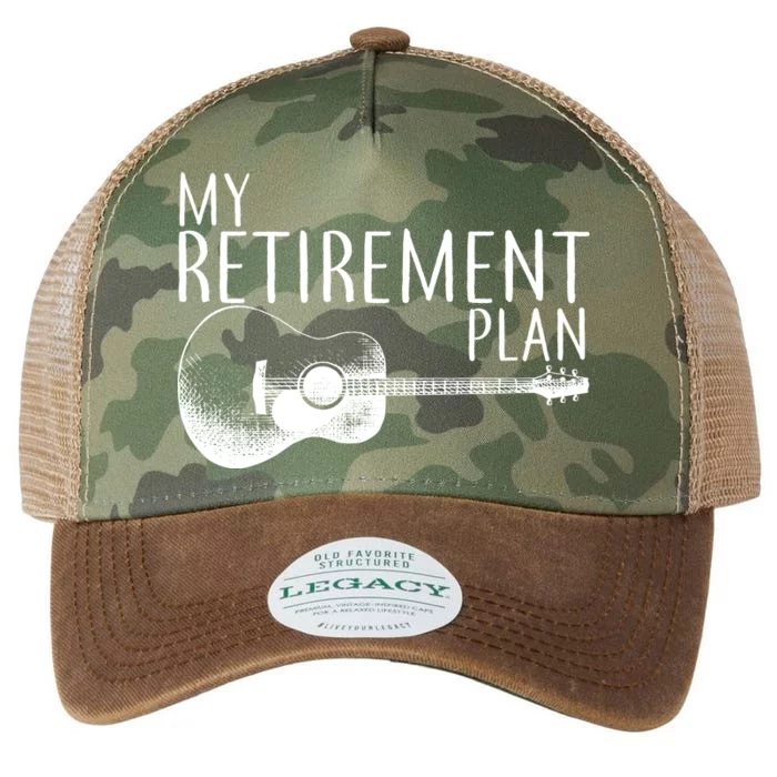 My Retirement Plan Playing  Guitar Legacy Tie Dye Trucker Hat