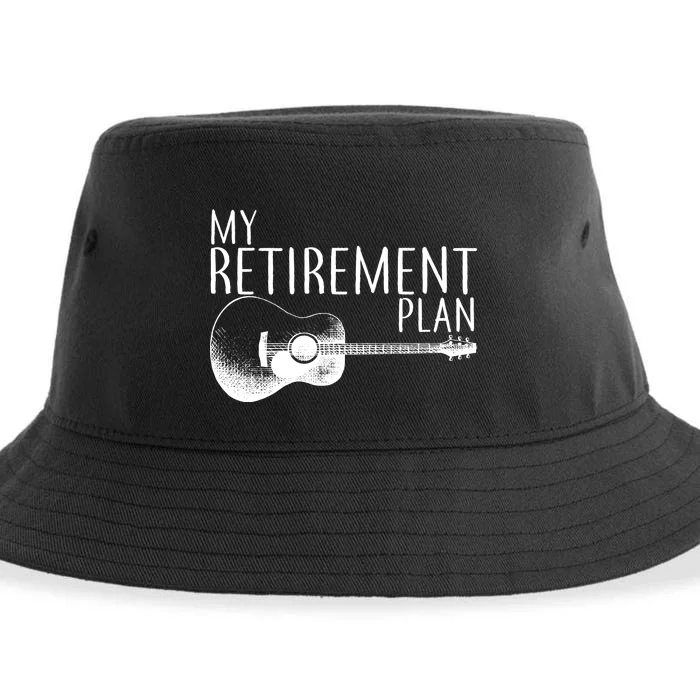 My Retirement Plan Playing  Guitar Sustainable Bucket Hat