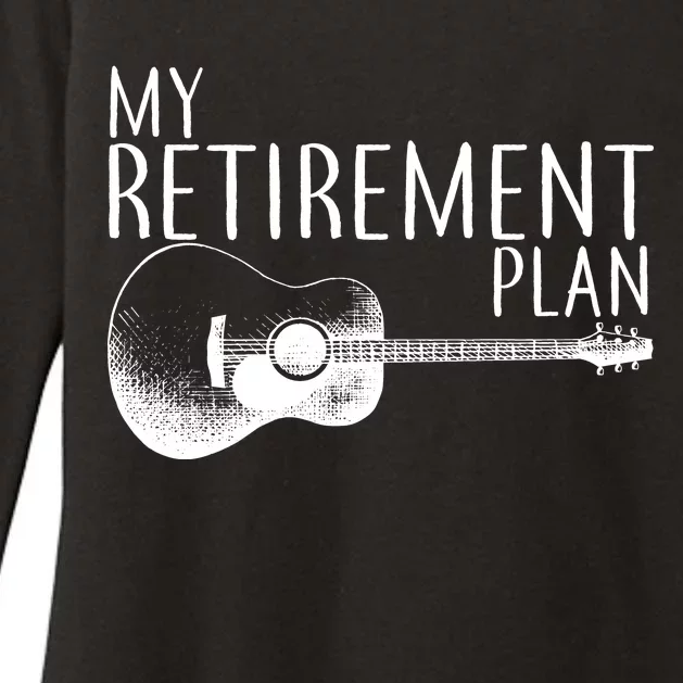 My Retirement Plan Playing  Guitar Womens CVC Long Sleeve Shirt