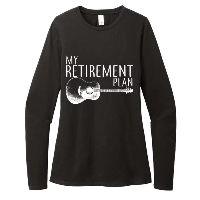 My Retirement Plan Playing  Guitar Womens CVC Long Sleeve Shirt