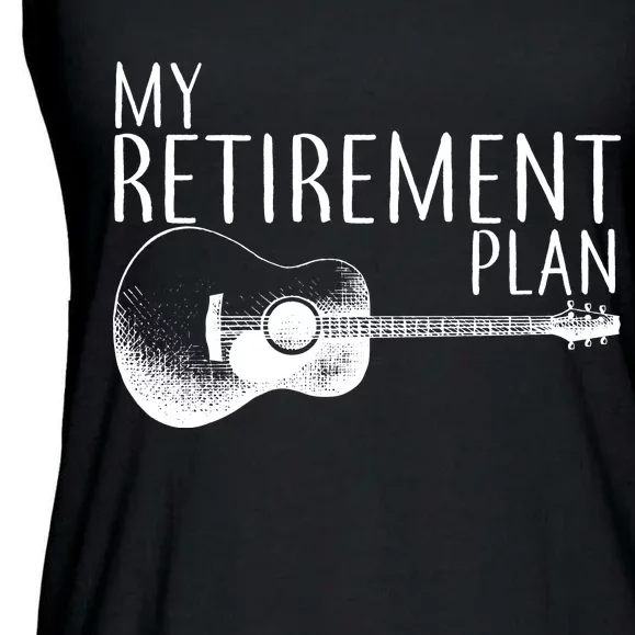My Retirement Plan Playing  Guitar Ladies Essential Flowy Tank