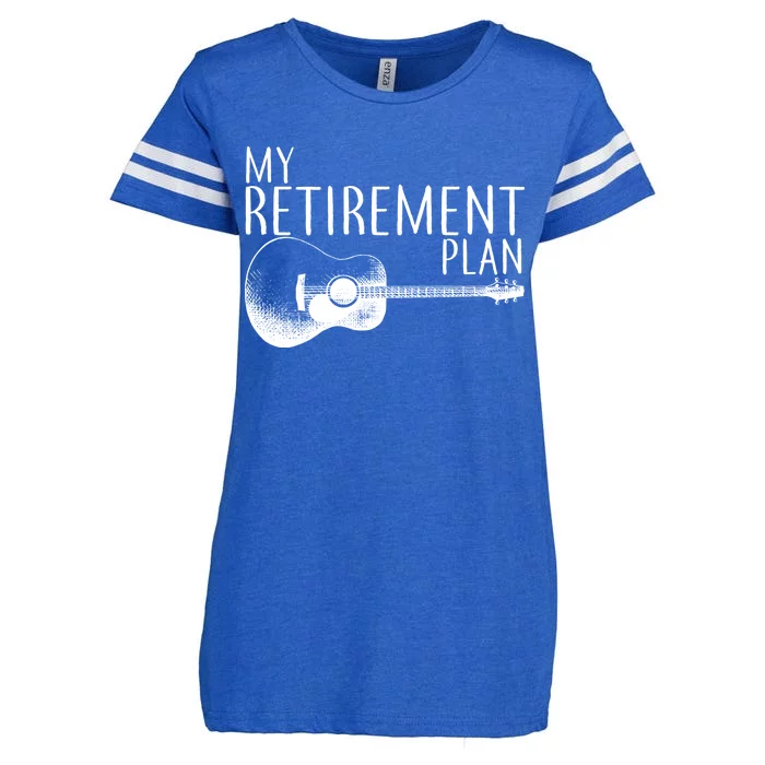 My Retirement Plan Playing  Guitar Enza Ladies Jersey Football T-Shirt