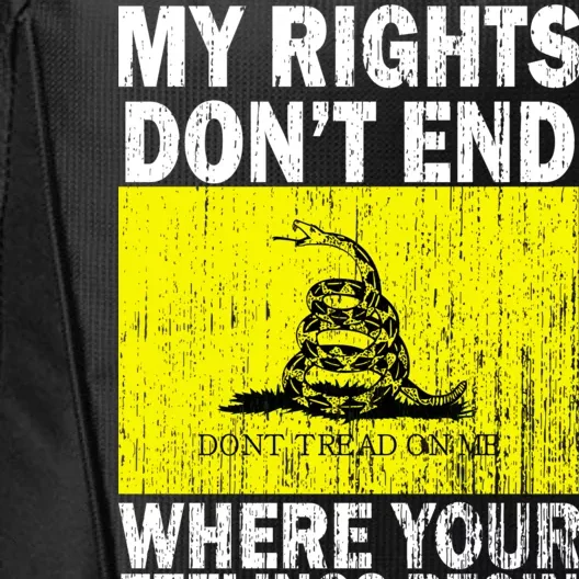 My Rights Don't End Where Your Feelings Begin City Backpack