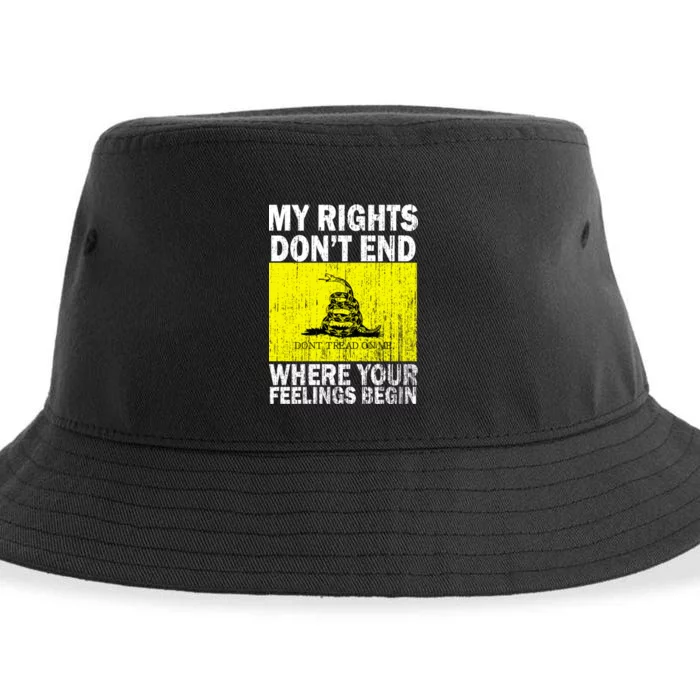 My Rights Don't End Where Your Feelings Begin Sustainable Bucket Hat