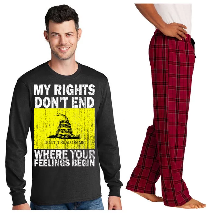 My Rights Don't End Where Your Feelings Begin Long Sleeve Pajama Set