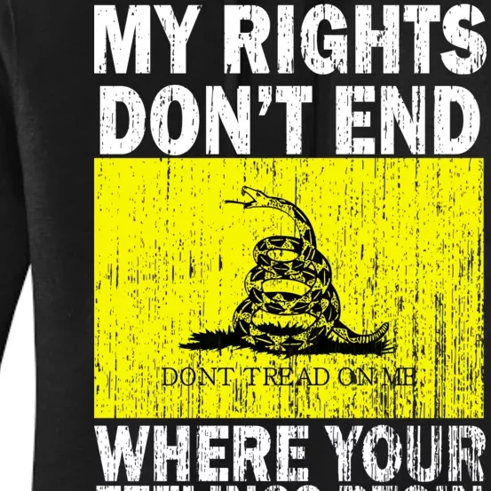 My Rights Don't End Where Your Feelings Begin Women's Pullover Hoodie