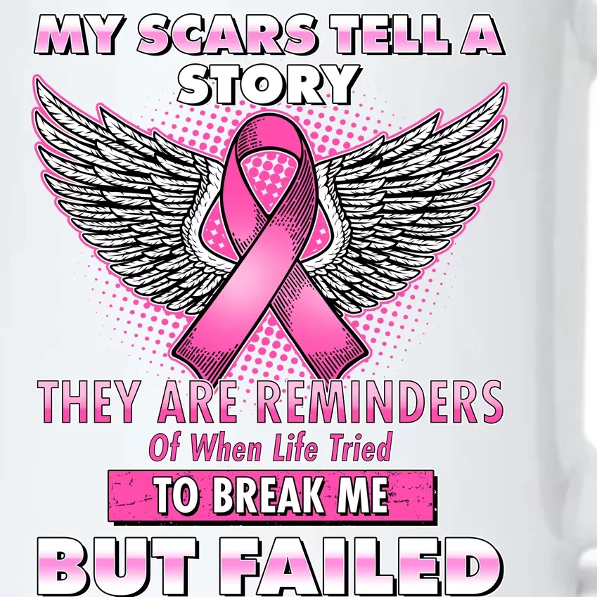 My Scars Tell A Story Breast Cancer Awareness Black Color Changing Mug