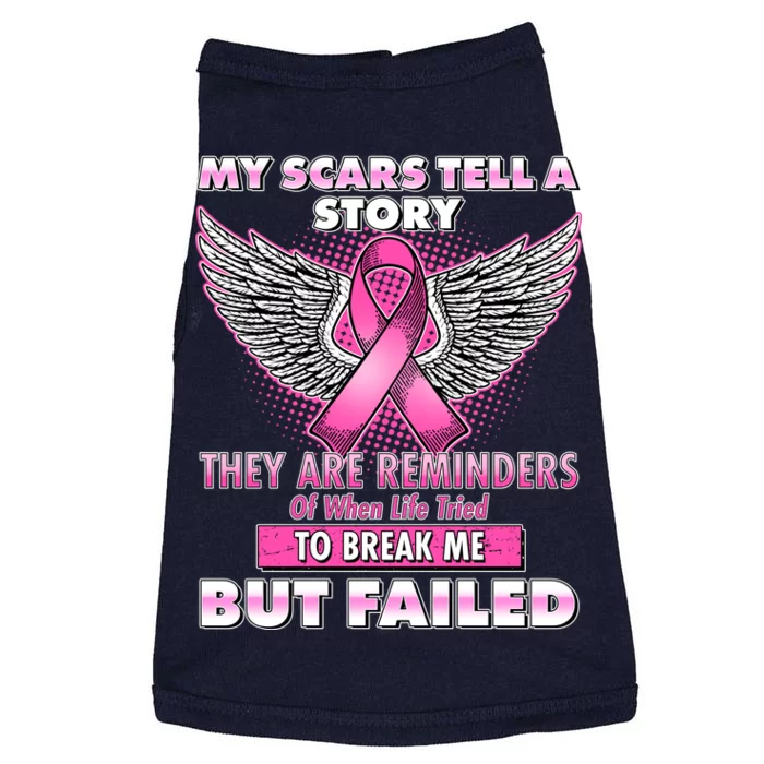 My Scars Tell A Story Breast Cancer Awareness Doggie Tank