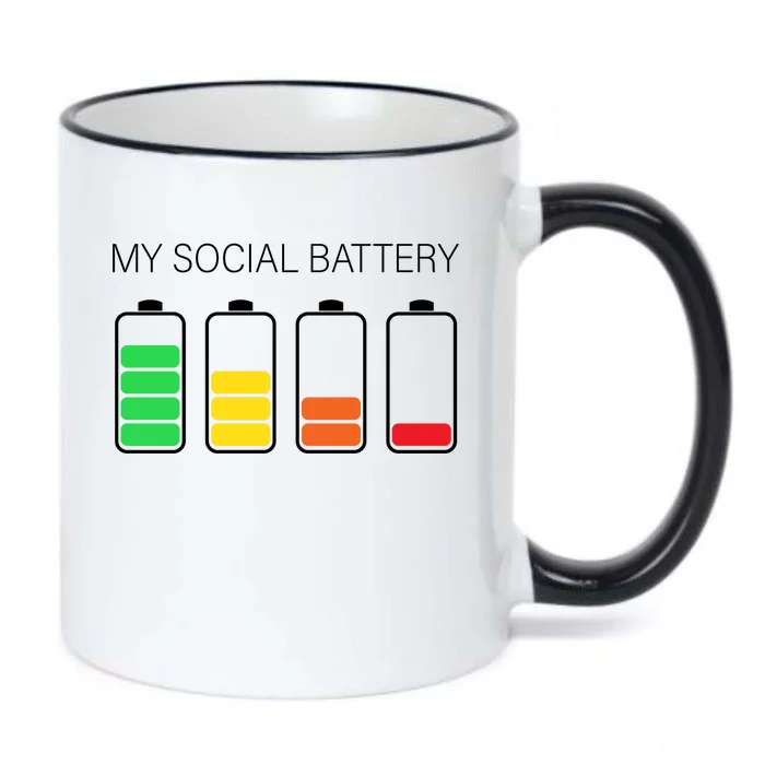 My Social Battery Black Color Changing Mug