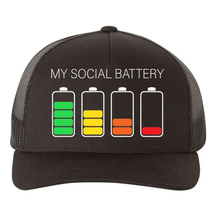 My Social Battery Yupoong Adult 5-Panel Trucker Hat