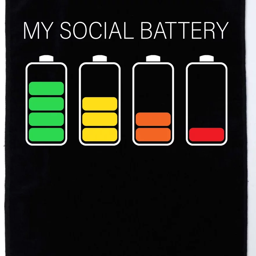 My Social Battery Platinum Collection Golf Towel