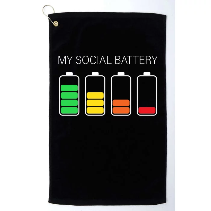 My Social Battery Platinum Collection Golf Towel