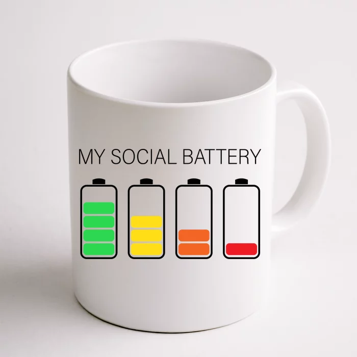 My Social Battery Front & Back Coffee Mug