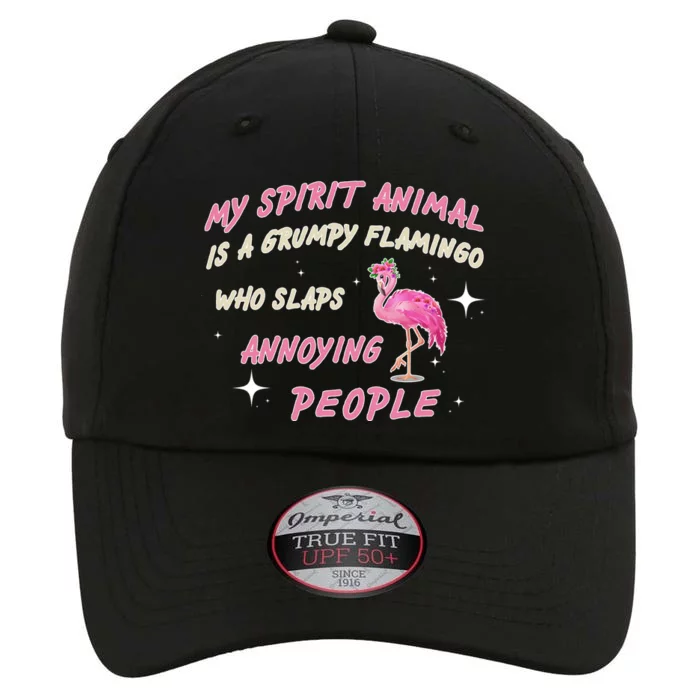 My Spirit Animal Is Grumpy Flamingo The Original Performance Cap